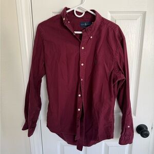 Ralph Lauren Men's Button-Down Shirt — Burgundy